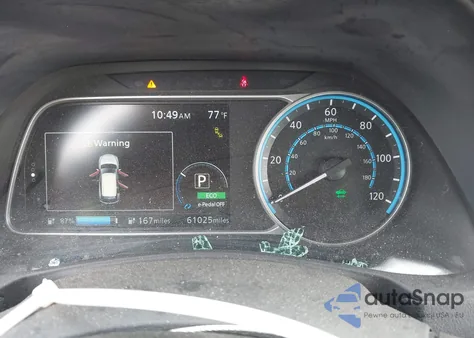 2019 Nissan Leaf Sl Plus z USA, uszkodzony, nr VIN 1N4BZ1CP3KC320806